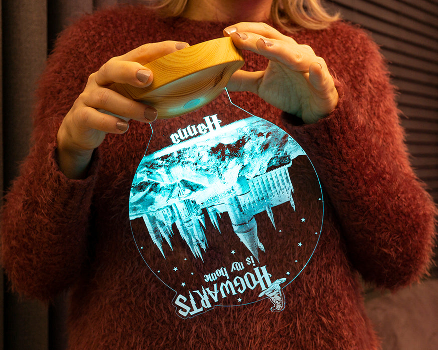 Kişiye Özel Harry Potter Hogwarts Hediyesi, Hogwarts, 3D Led Lamba