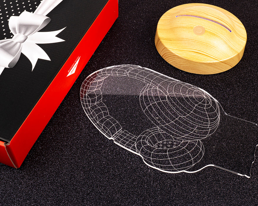 Müzisyen Hediyesi Kişiye Özel 3d Kulaklık Led Lamba