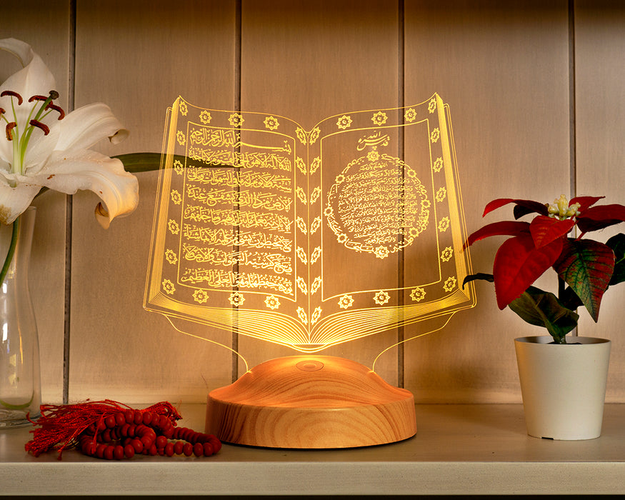 Dini Hediye, Kuran-ı Kerim Model 3 Boyutlu Led Lamba