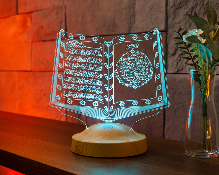 Dini Hediye, Kuran-ı Kerim Model 3 Boyutlu Led Lamba