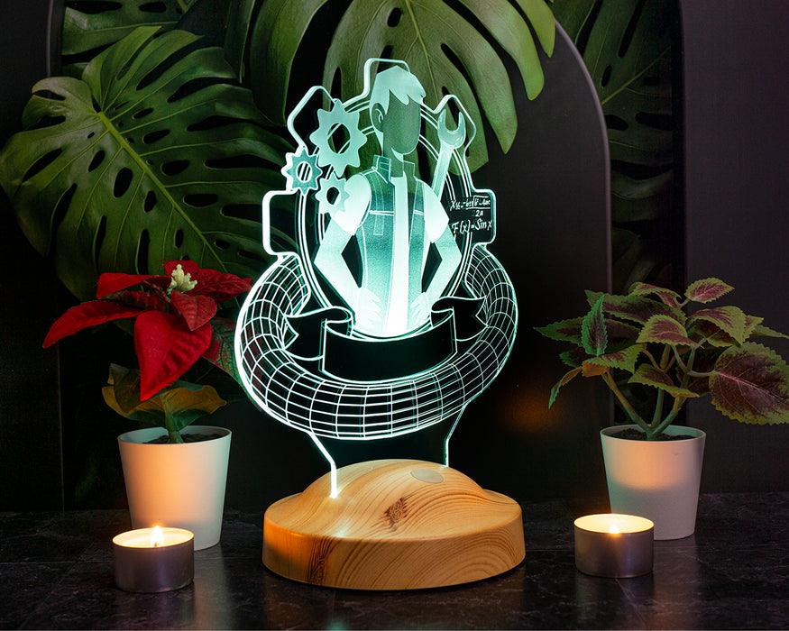 Mühendisler Günü Hediyesi, Makine Mühendisi Hediyesi Kişiye Özel Hediye Led Lamba