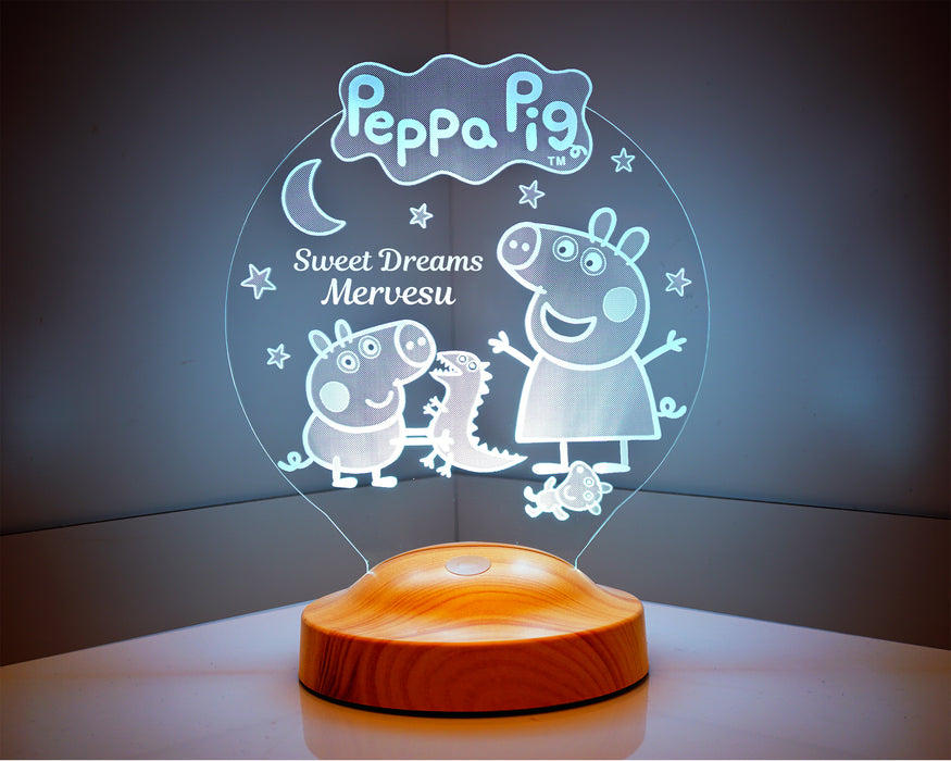 Çocuk Bebek Hediyesi Peppa Pig Led Lamba