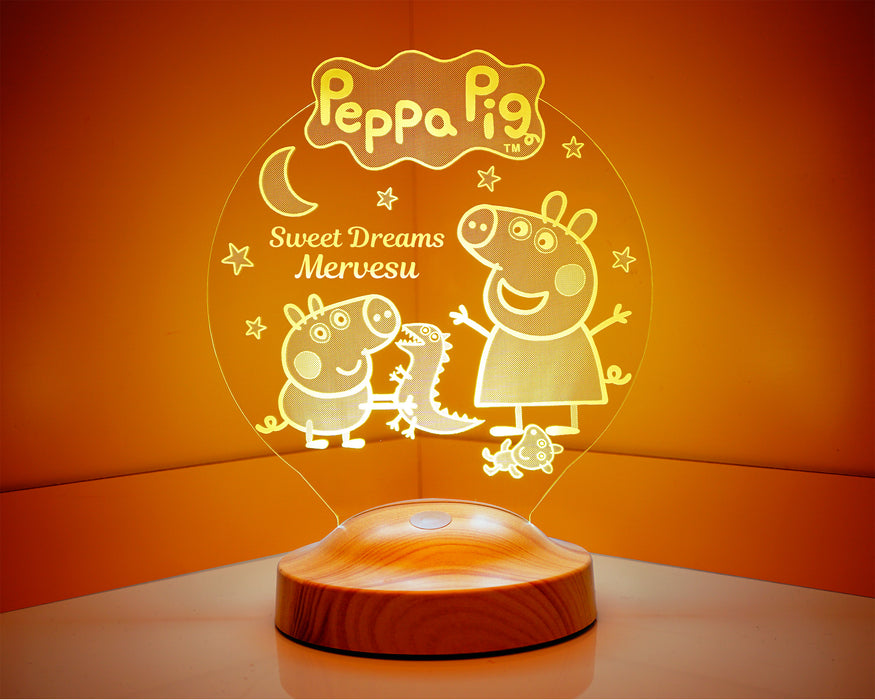 Çocuk Bebek Hediyesi Peppa Pig Led Lamba