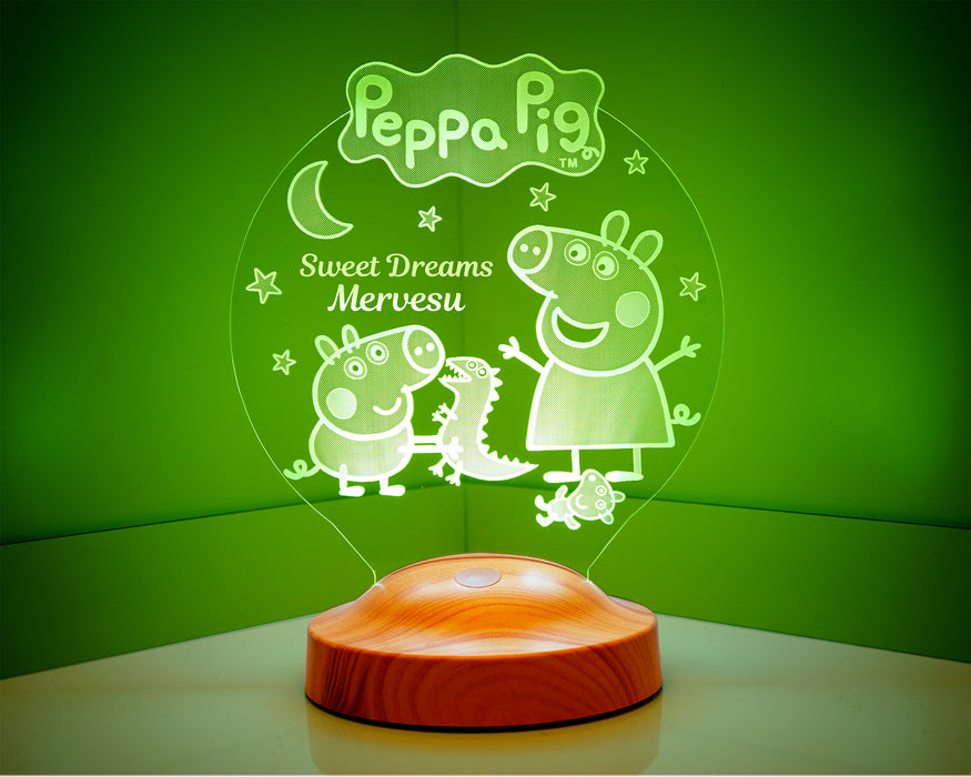 Çocuk Bebek Hediyesi Peppa Pig Led Lamba