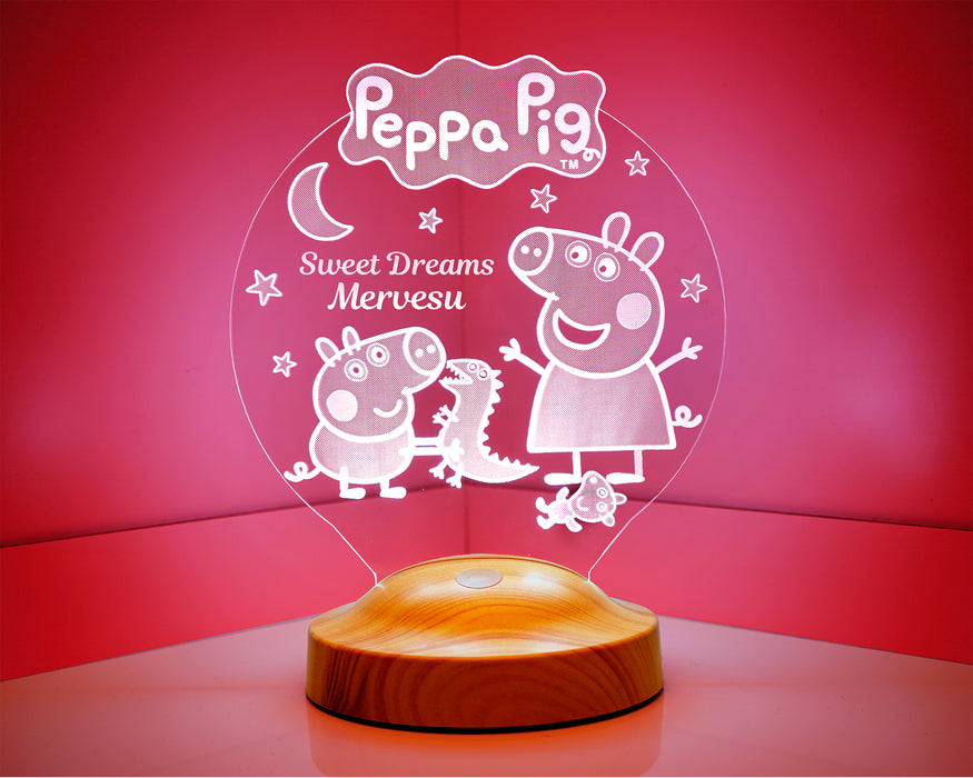 Çocuk Bebek Hediyesi Peppa Pig Led Lamba