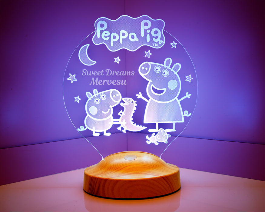 Çocuk Bebek Hediyesi Peppa Pig Led Lamba
