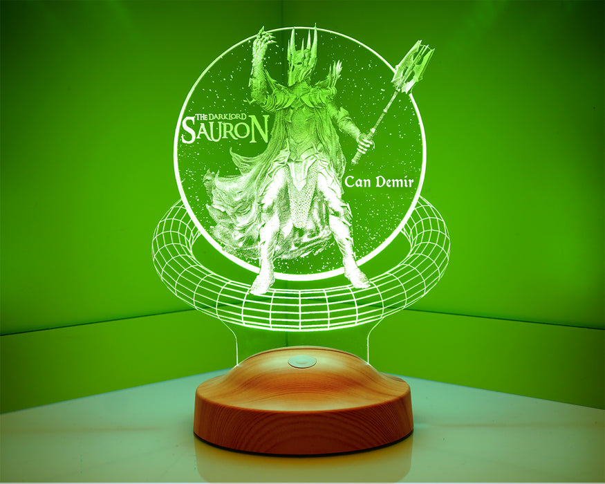Yüzüklerin Efendisi Sauron Hediye 3D Led Lamba