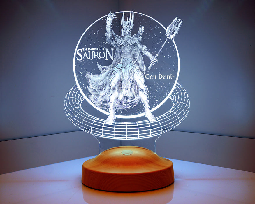 Yüzüklerin Efendisi Sauron Hediye 3D Led Lamba