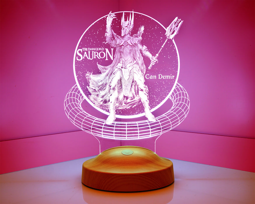 Yüzüklerin Efendisi Sauron Hediye 3D Led Lamba