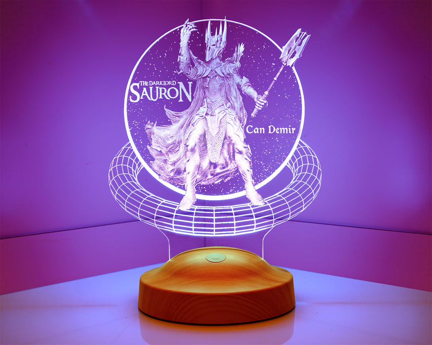 Yüzüklerin Efendisi Sauron Hediye 3D Led Lamba
