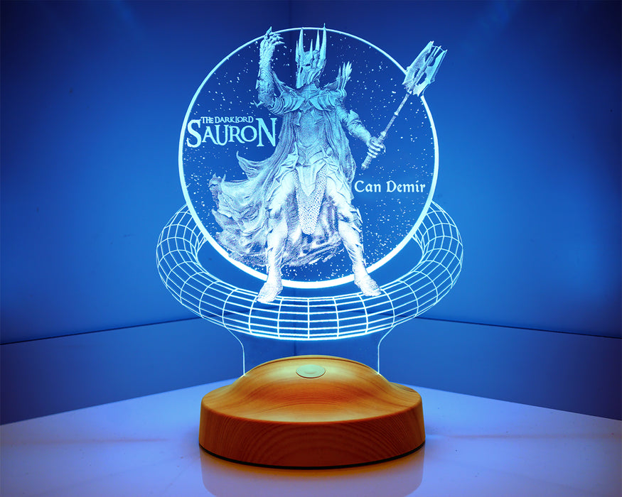 Yüzüklerin Efendisi Sauron Hediye 3D Led Lamba