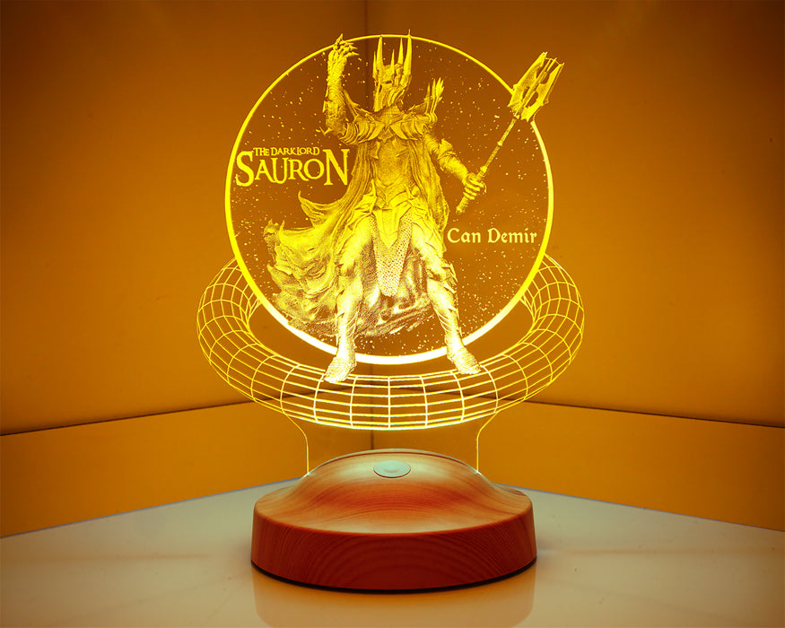Yüzüklerin Efendisi Sauron Hediye 3D Led Lamba