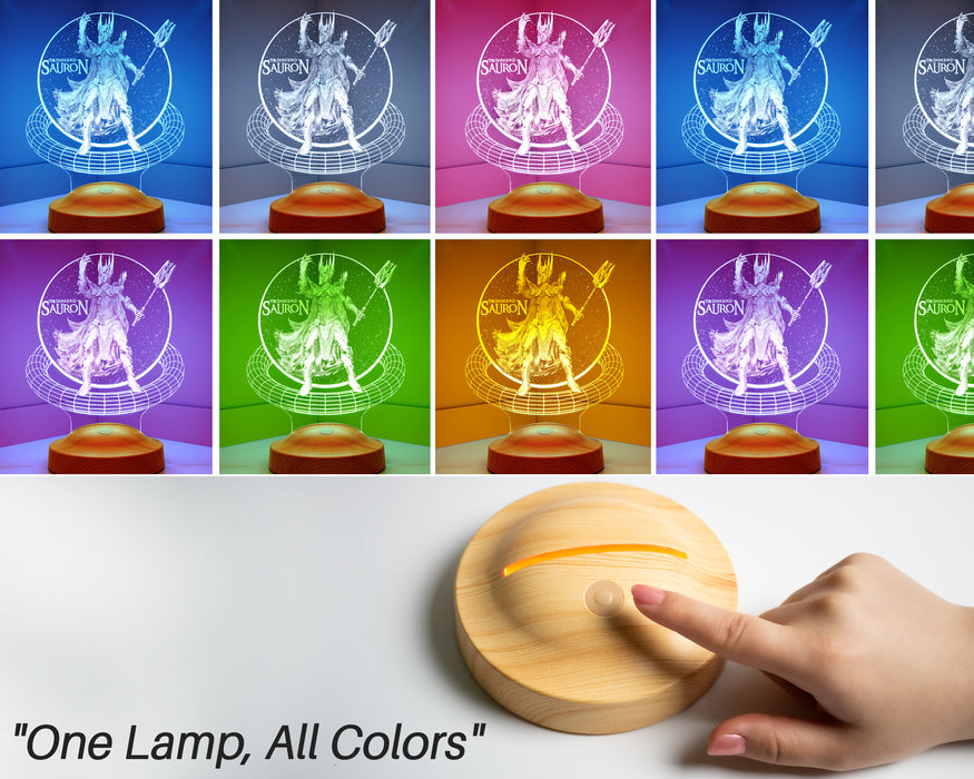 Yüzüklerin Efendisi Sauron Hediye 3D Led Lamba