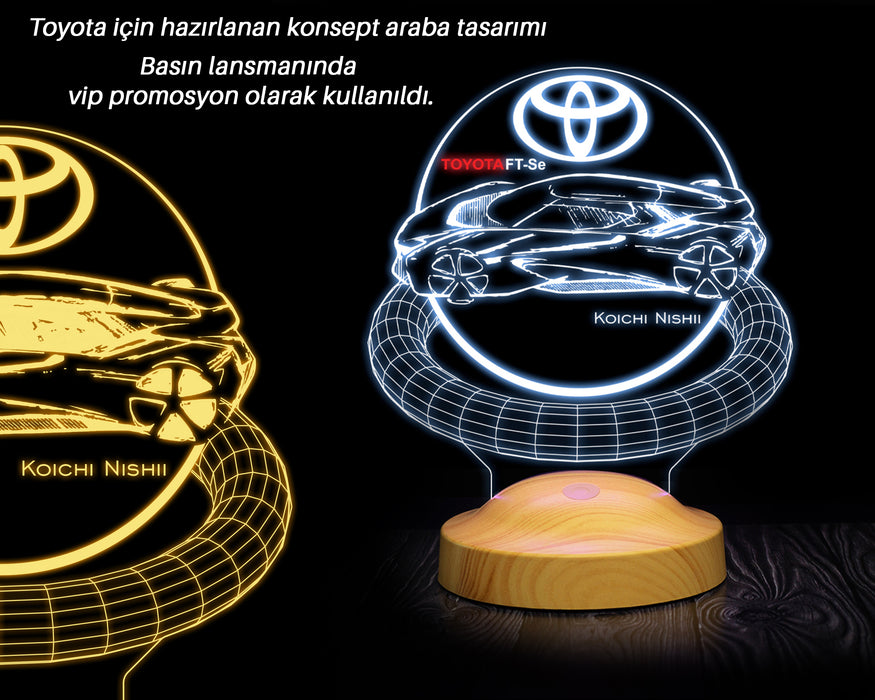 Özel Tasarım Talepli, Özel Yapım 3D Led Lamba