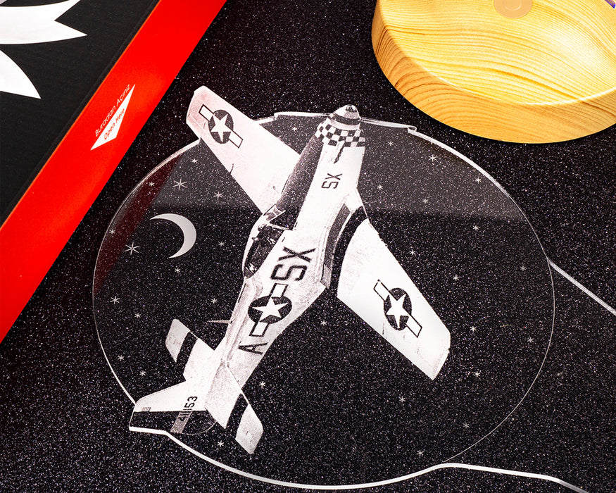 Babaya Hediye Babalar Günü Hediyesi Uçak Gecelambası Kişiye Özel 3D Led Lamba, Mustang P 51 Kuzey Amerika